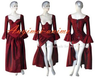 Rotes Kleid aus Geschichte Der O  Busenfrei G231