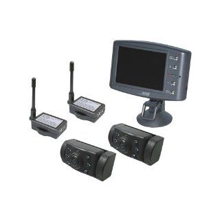 ProUser 16231 Rückfahrkamera Set kabellos, 3,5 Monitor mit 2 Kameras