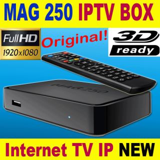 MAG 250 IP TV INTERNET IPTV Streamer Micro Multimedia Player FULL HDTV