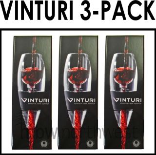 VINTURI RED WINE AERATOR     3 PACK   FAST PRIORITY SHIPPING   GREAT