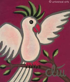 JACQUELINE DITT   Kakadu Artcard nach Gemälde Vogel Bilder Papagei