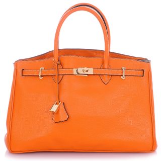 ROUVEN Orange Calfskin ICONE 40 Bag Handtasche UVP*699