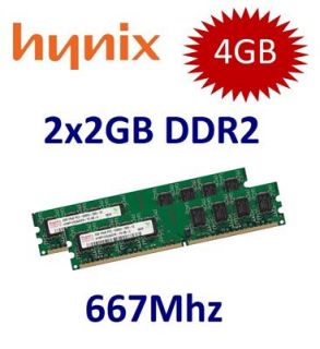 2x 2GB 4GB HYNIX RAM Speicher DDR2 667 Mhz 240pin DIMM