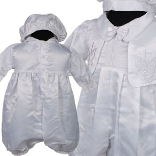 D258 3tlg Weiß Baby Junge Taufanzug Taufekleidung Anzug Strampler