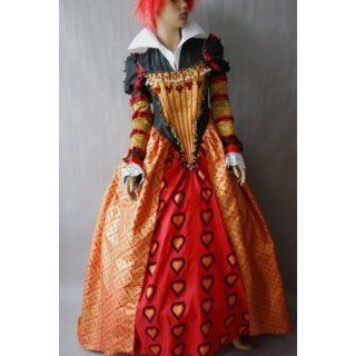 Tim Burton Alice im Wunderland Red Queen Kostüm Kleid: 