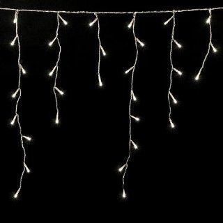 192 LED Lichterkette Warmweiß Lichtervorhang Eiszapfen Eisregen (4m