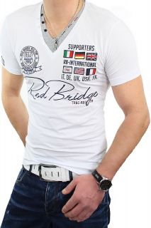 RBC REDBRIDGE by CIPO & BAXX T Shirt Herren V Neck Doppelkragen Polo