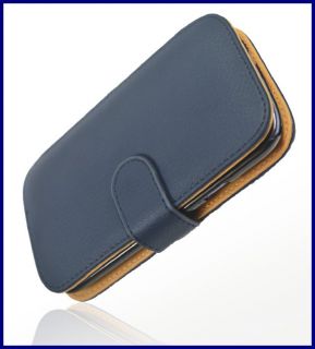 Book Style Handy Tasche Blau Für Samsung Galaxy S3 i9300 Case Schutz