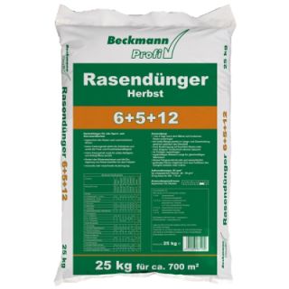 25 kg Premium Rasendünger Herbst für 700m² Beckmann Profi Rasen