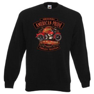 Harley Davidson Milwaukee Sweatshirt American Pride   Live and Ride in