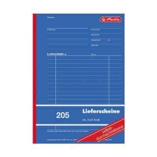 Herlitz 883546 Lieferschein Buch A5 205 3x40 Blatt