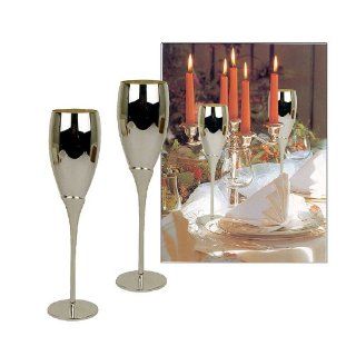 Champagnerkelche 2er Set Silver Spirit Küche & Haushalt
