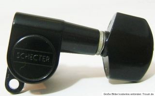 Schaller M6 mini Mechaniken Tuner links/left schwarz/black (Schecter