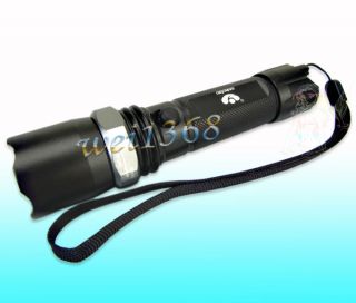 Zoom Handlampe CREE Q5 LED Taschenlampe 380lm Dimmer Fackel 3 modus