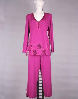 Gattina Schlafanzug Sleepwear Nachtwäsche Pyjama L 44   46 / XL 48