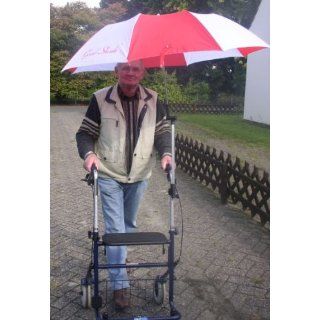 Regen Sonnenschirm für Rollator und Rollstuhl Garten