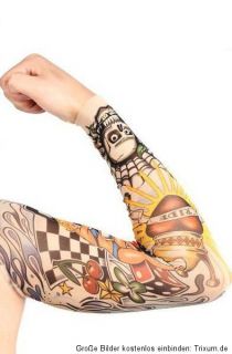 Tattooärmel Tattoosleeve Skin Sleeve Strümpfe Tattoo 11 Motive zum