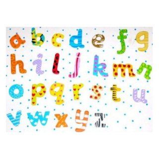 Alphabet lernen und spielen   Holzbuchstaben Alphabet aus bunten