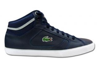 Lacoste Schuhe Sneaker Camous EO Blau Grau Leder UVP 109,90 Neu div