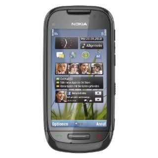 Nokia C7 00 Smartphone 3.5 Zoll charcoal black Elektronik