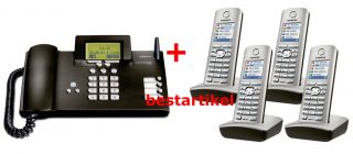Siemens Gigaset SX303 ISDN Telefon & 4xSiemens Gigaset S45 Mobilteil
