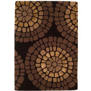 Designer Teppich Matrix Wolle braun 160x230 cm Küche