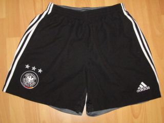 Adidas Deutschland DFB Short Shorts kurze Hose Schwarz Silber D 7 ca