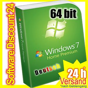 Windows 7 Home Premium 64 Bit SP1 DEUTSCHE VOLLVERSION OEM mit GRATIS