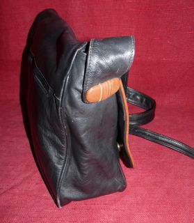 80er Vintage Leder Tasche Messenger Leather Bag Shopper Schultertasche