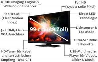 TCL L39E3000FC 99 cm (39 Zoll) LED Backlight Fernseher, EEK A (Full HD