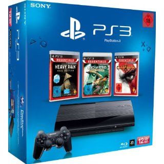 SONY PlayStation 3 (12 GB) inklusive 3 Spiele (God of War 3 Essentials