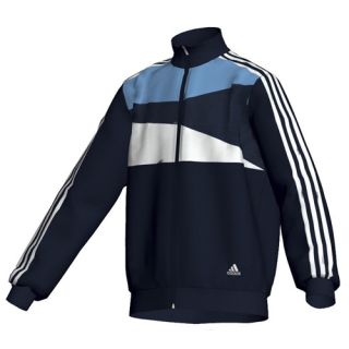 Adidas Trainingsanzug Jogginganzug Jungen Jacke und Hose Blau Weiß