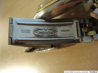 352) Hochwertige Original Rolex Datejust Stahl/Gold Automatik Herren