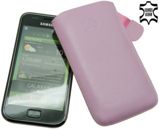 SunCase Etui Tasche Samsung GT i9001 Galaxy S Plus ROSA