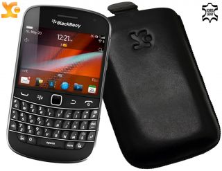 Leder Etui Tasche Hülle Case für BlackBerry 9900 Bold