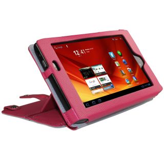 Pink Leather Case Cover for Acer Iconia Tab A100 7 8gb WiFi Tablet