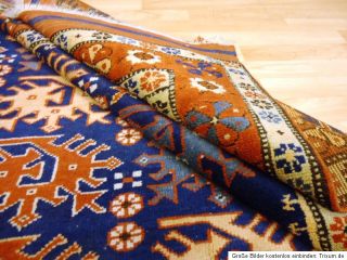 50 Jahre Antiker alter Türkischer ANADOL Kazak TEPPICH Old Rug Carpet