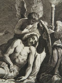 TRAUER ENGEL JESUS RADIERUNG EYNHOUDTS PALMA 1658 B98