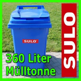 Sulo Mülltonne 360 Liter Blau, Mülltonnen, Müllbehälter, Neuware
