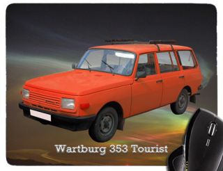 Mauspad / Mousepad mit Motiv Wartburg 353 Tourist rot