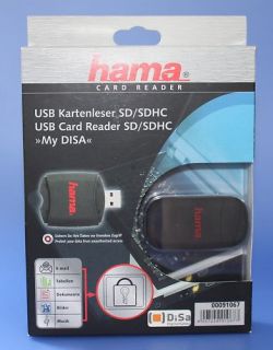 HAMA USB Kartenleser My Disa 91067 ~ NEU P8