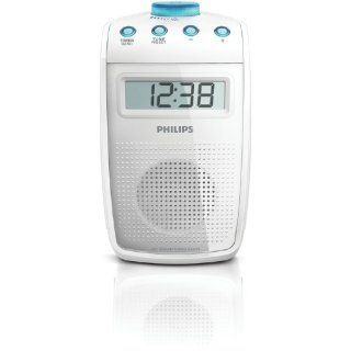 Aquabourne Duschradio mit Thermometer und Uhr Radio Bad: 