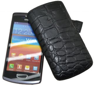 Original SunCase Etui Tasche Case Bag für Samsung S8600 Wave 3 in