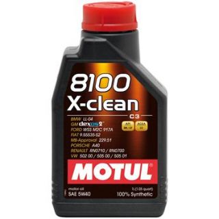 Motul 8100 X Clean 5W 40 1 Liter PKW Auto Motorenöl Motor Öl Oil
