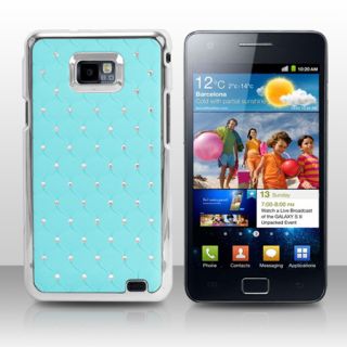Bling Chrom Design Diamante Case Tasche fuer Samsung Galaxy S2 i9100