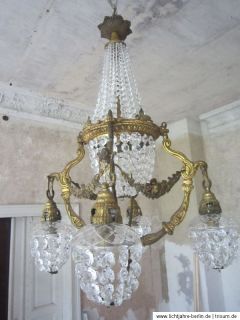 antiker Kronleuchter Korbleuchter, antic chandelier K3t