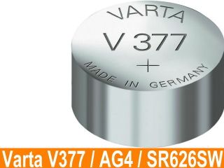 Varta V377 377 AG4 LR66 LR626 SR626SW Knopfzelle Batterie