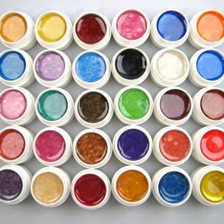 30 Nacre Pearlescent Nacreous Color UV Gel for Nail Art
