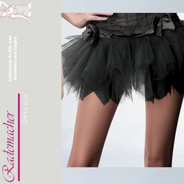 Tutu Petticoat Unterrock Ballet Kleid schwarz Hal 381