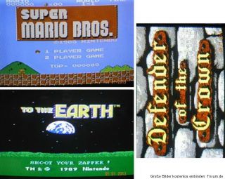 Nintendo NES Konsole inkl. Zubehör und TOP Spiele, 2 Controller